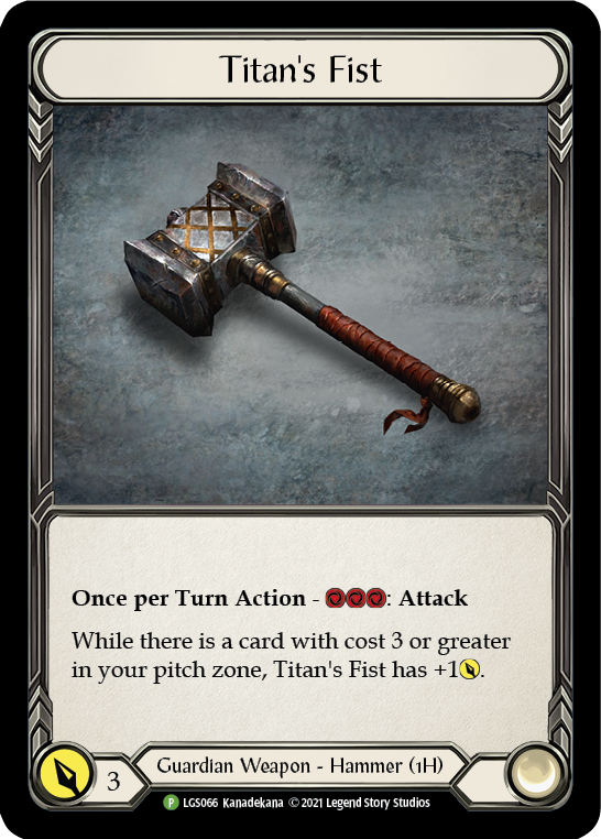 Titan's Fist [LGS066] (Promo)  Cold Foil | Webway Games