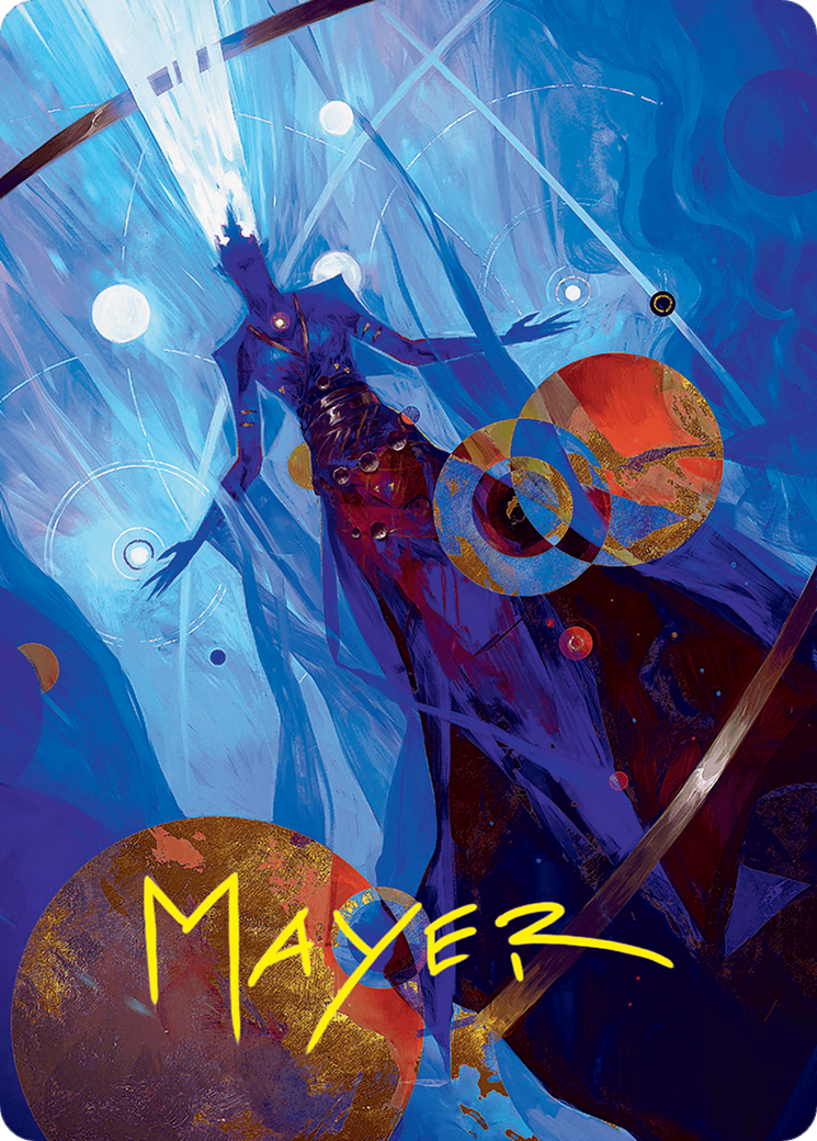 Omniscience Art Card (32/54) (Gold-Stamped Signature) [Foundations Art Series] | Webway Games