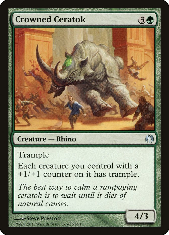 Crowned Ceratok [Duel Decks: Heroes vs. Monsters] | Webway Games