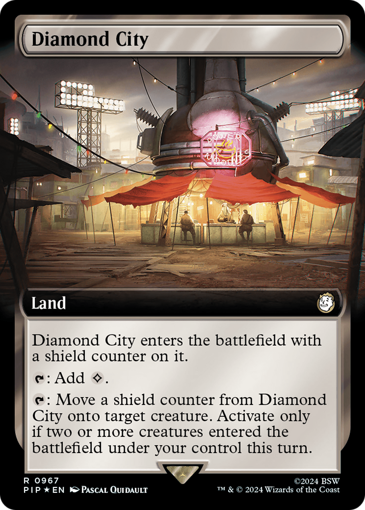 Diamond City (Extended Art) (Surge Foil) [Fallout] | Webway Games
