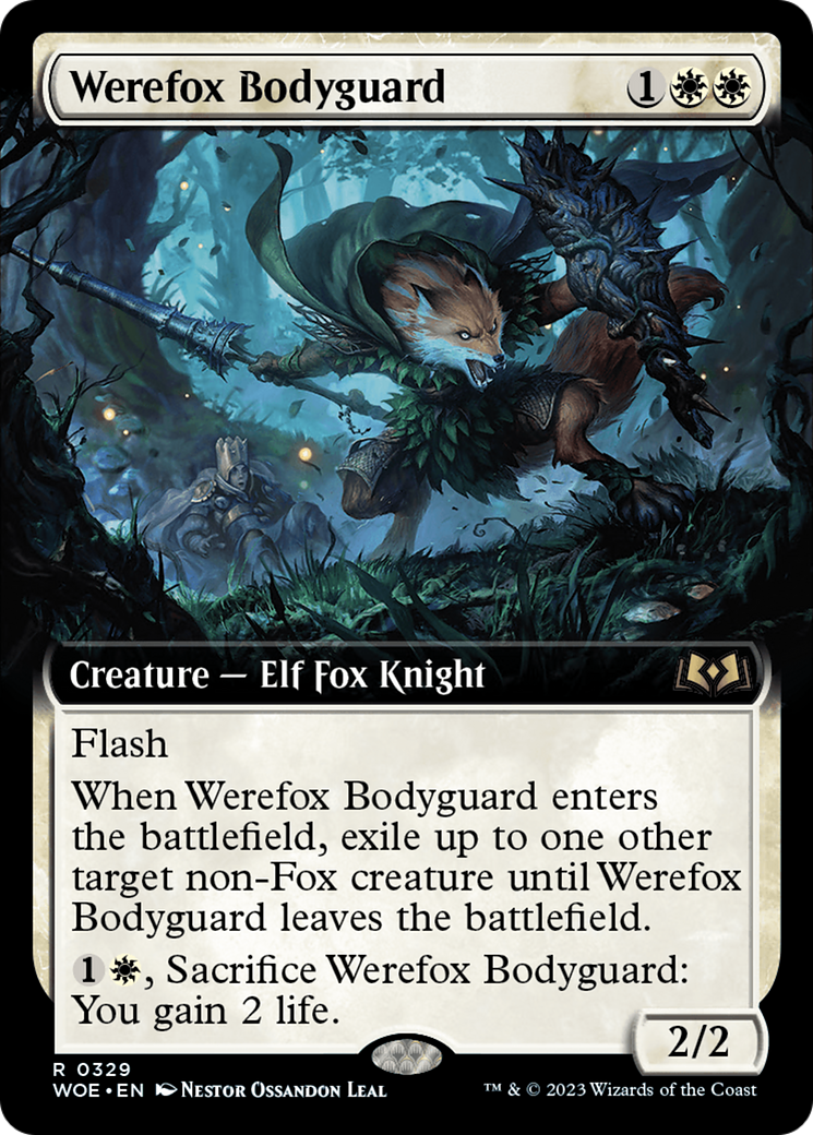 Werefox Bodyguard (Extended Art) [Wilds of Eldraine] | Webway Games