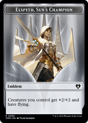 Elspeth, Sun's Champion Emblem // Copy (55) Double-Sided Token [Commander Masters Tokens] | Webway Games