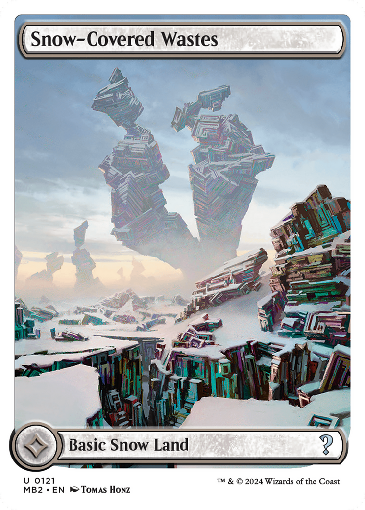Snow-Covered Wastes (White Border) [Mystery Booster 2] | Webway Games