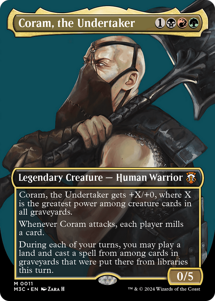 Coram, the Undertaker (Borderless) [Modern Horizons 3 Commander] | Webway Games