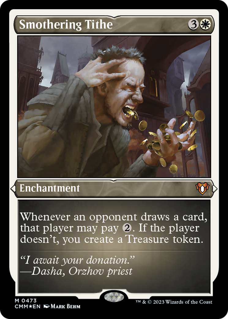 Smothering Tithe (Foil Etched) [Commander Masters] | Webway Games
