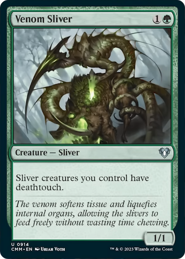 Venom Sliver [Commander Masters] | Webway Games
