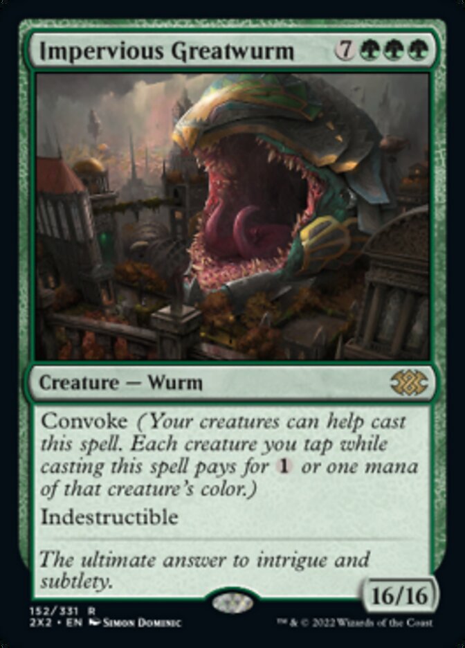 Impervious Greatwurm [Double Masters 2022] | Webway Games