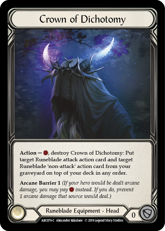 Crown of Dichotomy [ARC079-C] (Arcane Rising)  1st Edition Normal | Webway Games