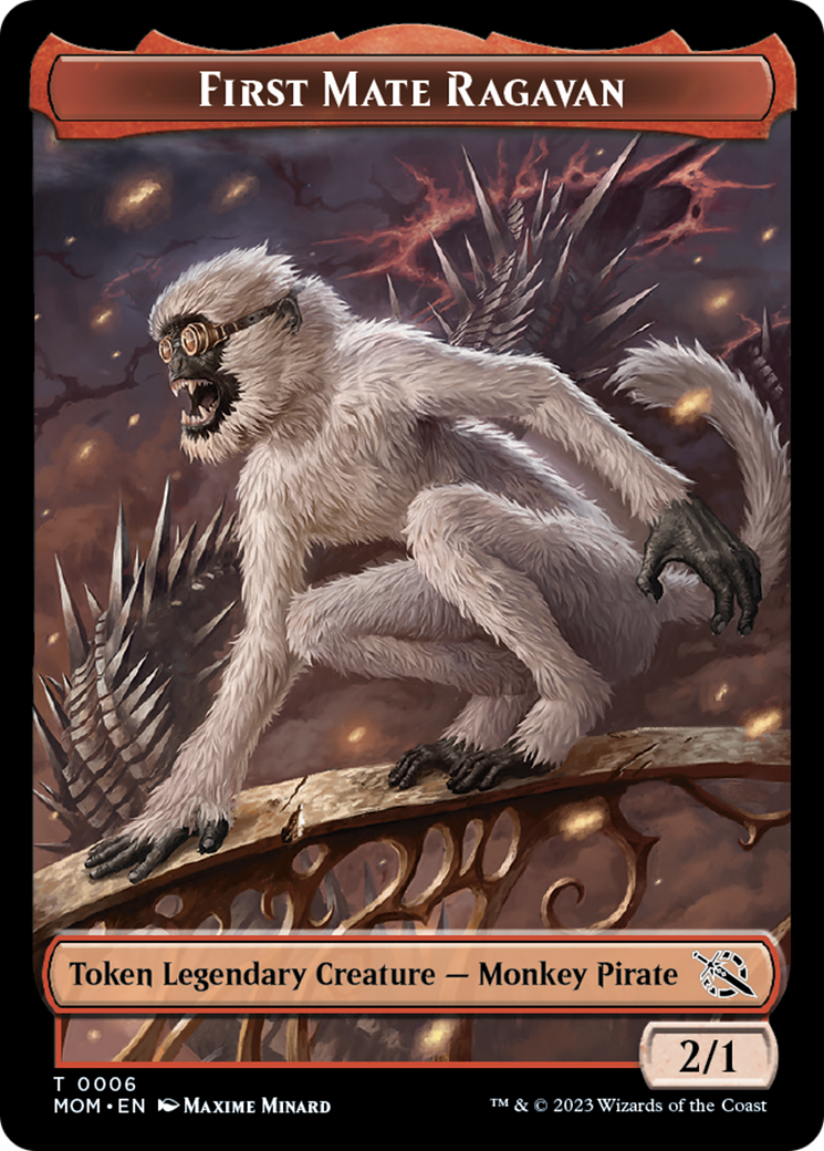 First Mate Ragavan Token [March of the Machine Tokens] | Webway Games