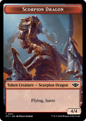 Scorpion Dragon // Plot Double-Sided Token [Outlaws of Thunder Junction Tokens] | Webway Games