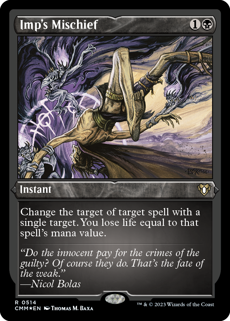 Imp's Mischief (Foil Etched) [Commander Masters] | Webway Games