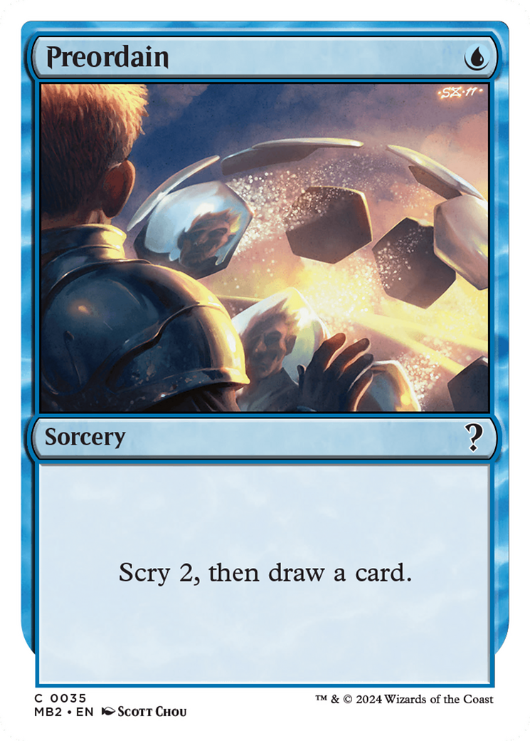 Preordain (White Border) [Mystery Booster 2] | Webway Games