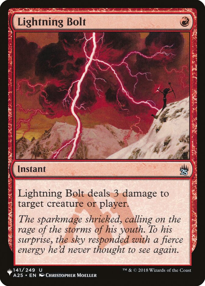 Lightning Bolt (141/249) [The List] | Webway Games