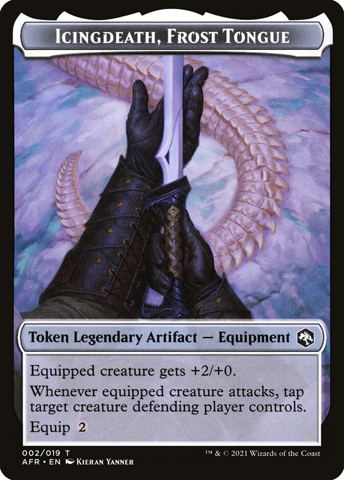 Icingdeath, Frost Tongue Token [Dungeons & Dragons: Adventures in the Forgotten Realms Tokens] | Webway Games