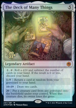 The Deck of Many Things [Dungeons & Dragons: Adventures in the Forgotten Realms Prerelease Promos] | Webway Games
