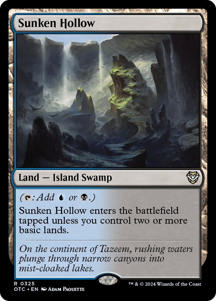Sunken Hollow [Outlaws of Thunder Junction Commander] | Webway Games