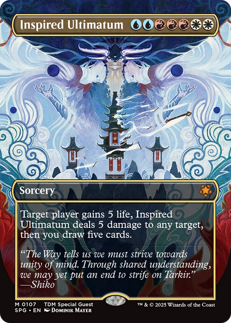 Inspired Ultimatum (Borderless) [Tarkir: Dragonstorm Special Guests] | Webway Games