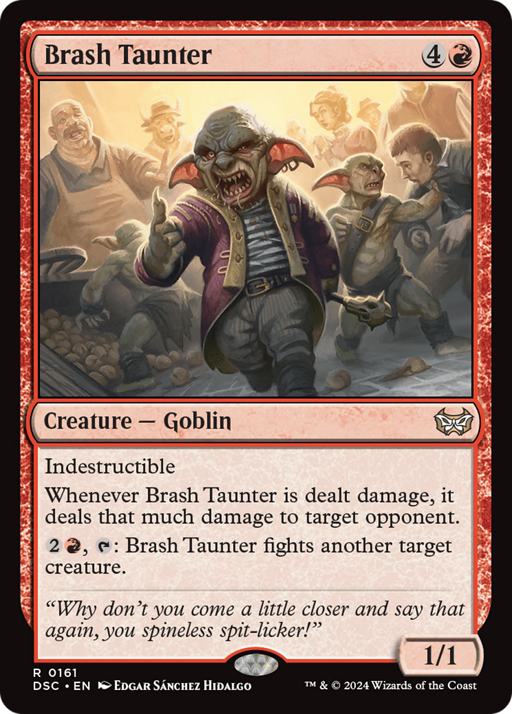 Brash Taunter [Duskmourn: House of Horror Commander] | Webway Games