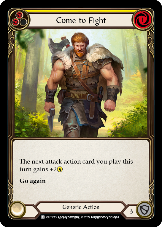 Come to Fight (Yellow) [OUT223] (Outsiders) | Webway Games