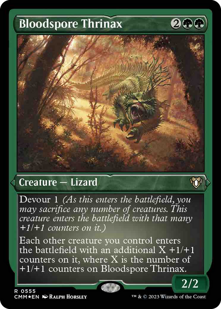 Bloodspore Thrinax (Foil Etched) [Commander Masters] | Webway Games