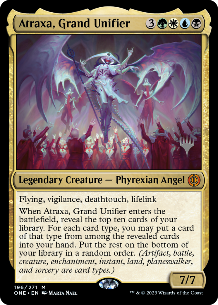 Atraxa, Grand Unifier (Promo Pack) [Phyrexia: All Will Be One Promos] | Webway Games