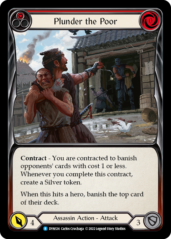Plunder the Poor (Red) [DYN124] (Dynasty) | Webway Games
