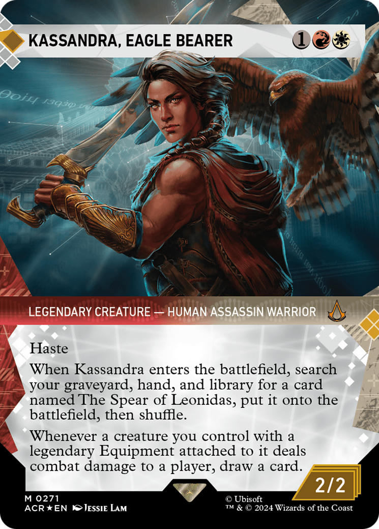 Kassandra, Eagle Bearer (Showcase) (Textured Foil) [Assassin's Creed] | Webway Games