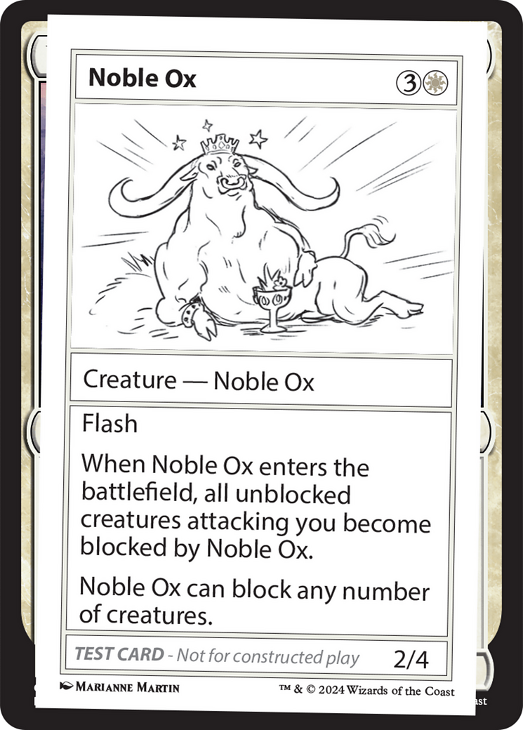 Noble Ox [Mystery Booster 2 Playtest Cards] | Webway Games