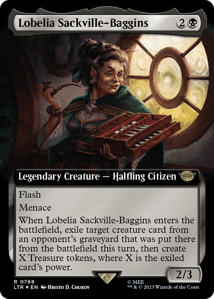 Lobelia Sackville-Baggins (Extended Art) (Surge Foil) [The Lord of the Rings: Tales of Middle-Earth] | Webway Games