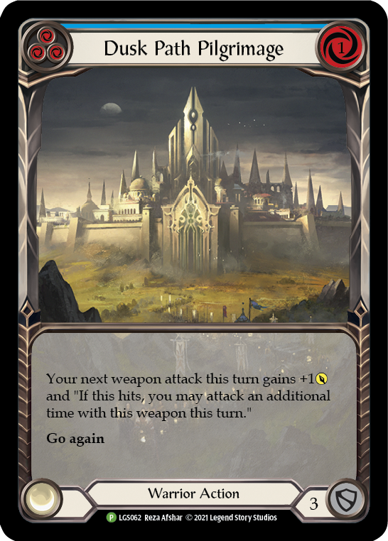 Dusk Path Pilgrimage (Blue) [LGS062] (Promo)  Rainbow Foil | Webway Games