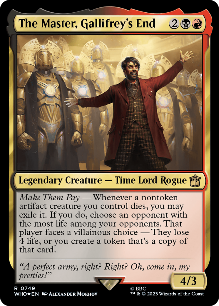 The Master, Gallifrey's End (Surge Foil) [Doctor Who] | Webway Games