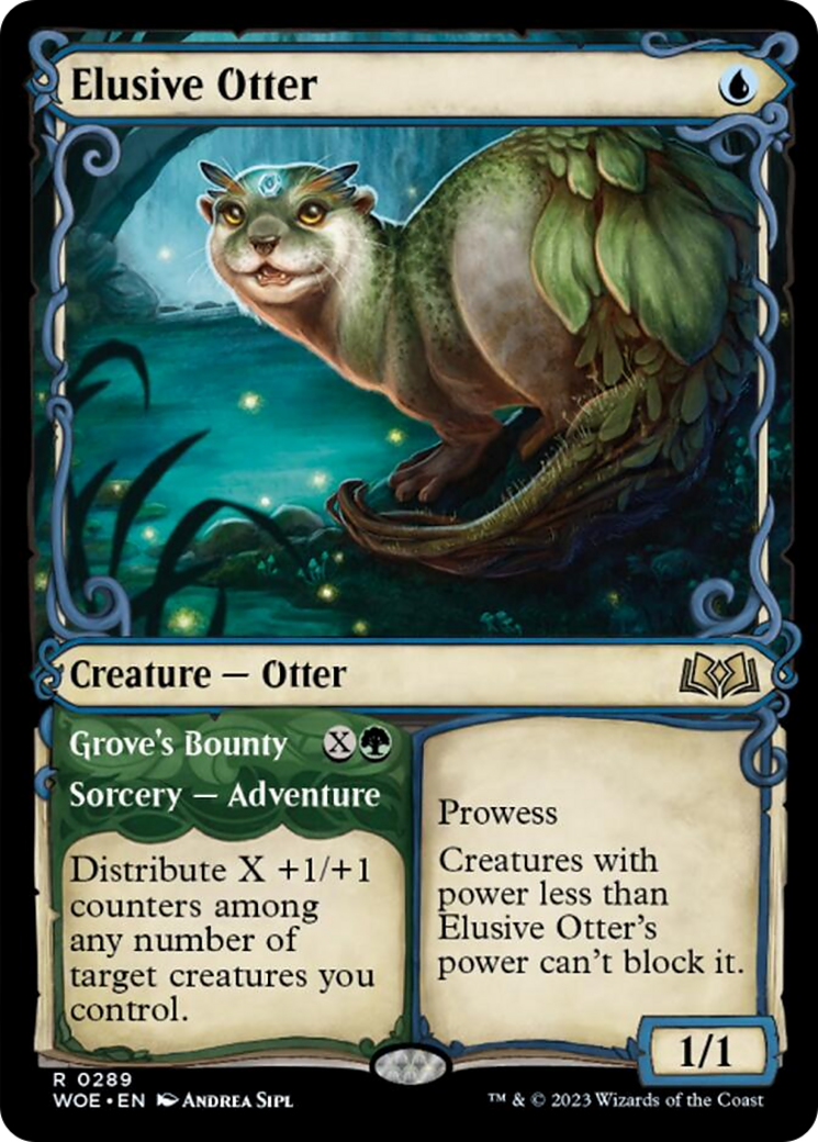 Elusive Otter // Grove's Bounty (Showcase) [Wilds of Eldraine] | Webway Games