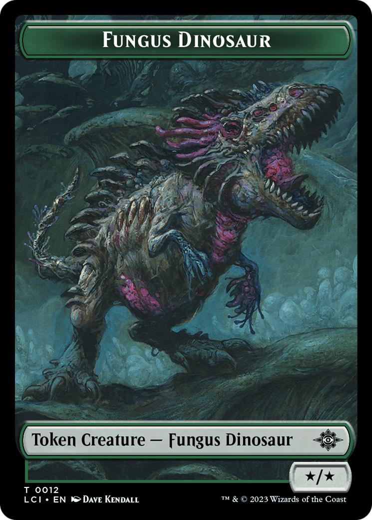 Fungus Dinosaur // Skeleton Pirate Double-Sided Token [The Lost Caverns of Ixalan Tokens] | Webway Games