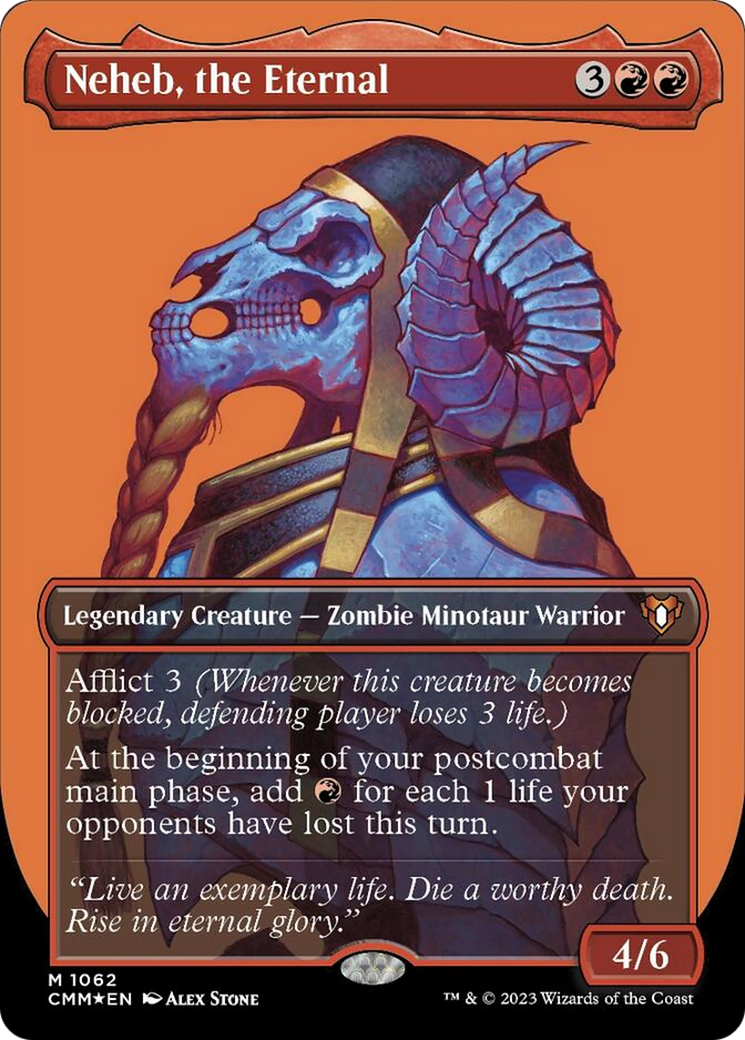 Neheb, the Eternal (Borderless Textured Foil Frame Break) [Commander Masters] | Webway Games