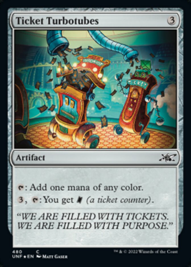 Ticket Turbotubes (Galaxy Foil) [Unfinity] | Webway Games