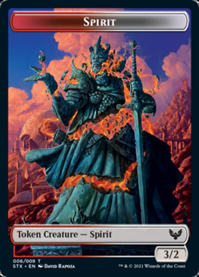 Spirit // Avatar Double-Sided Token [Strixhaven: School of Mages Tokens] | Webway Games