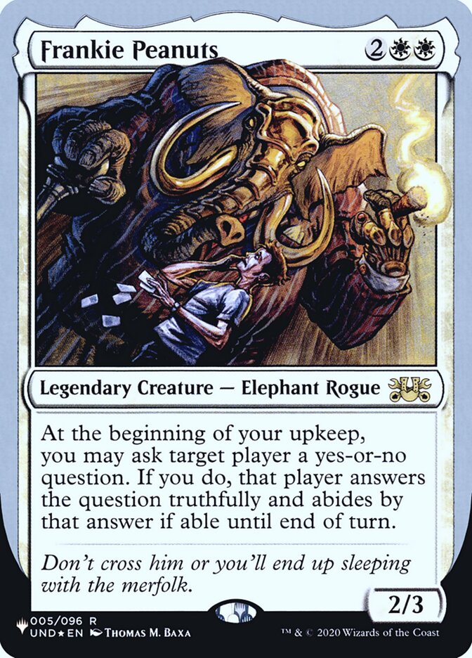 Frankie Peanuts (Unfinity Foil Edition) [The List] | Webway Games