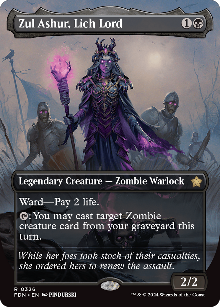 Zul Ashur, Lich Lord (Borderless) [Foundations] | Webway Games