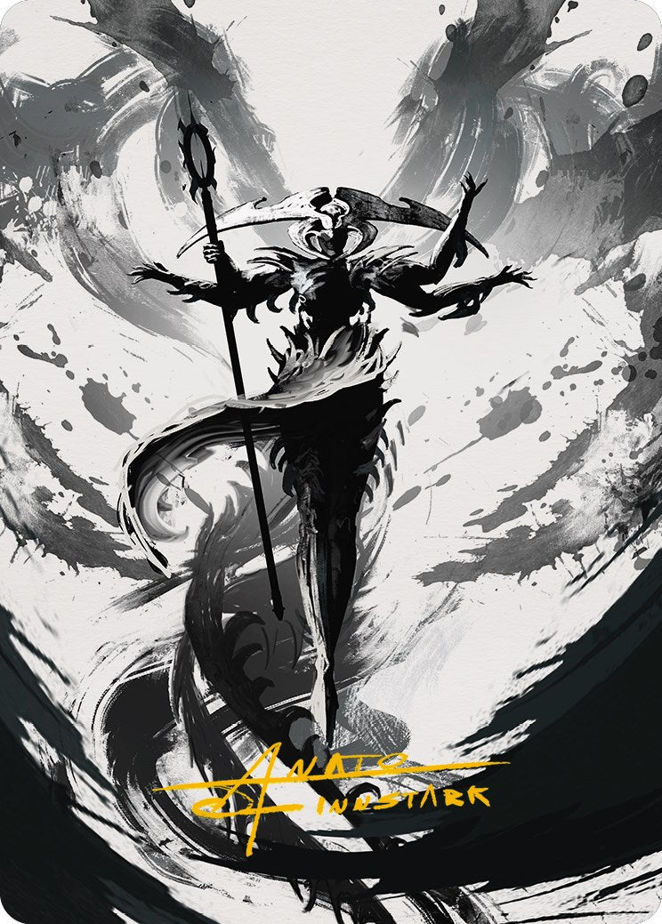 Atraxa, Grand Unifier 2 Art Card (Gold-Stamped Signature) [Phyrexia: All Will Be One Art Series] | Webway Games