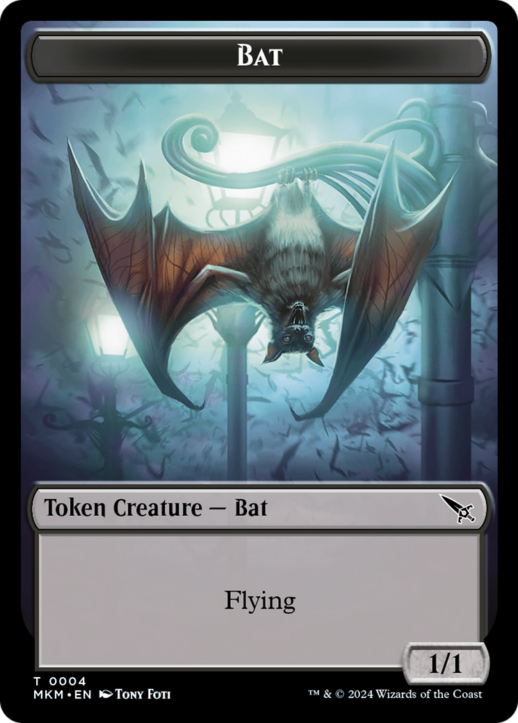 Detective // Bat Double-Sided Token [Murders at Karlov Manor Tokens] | Webway Games