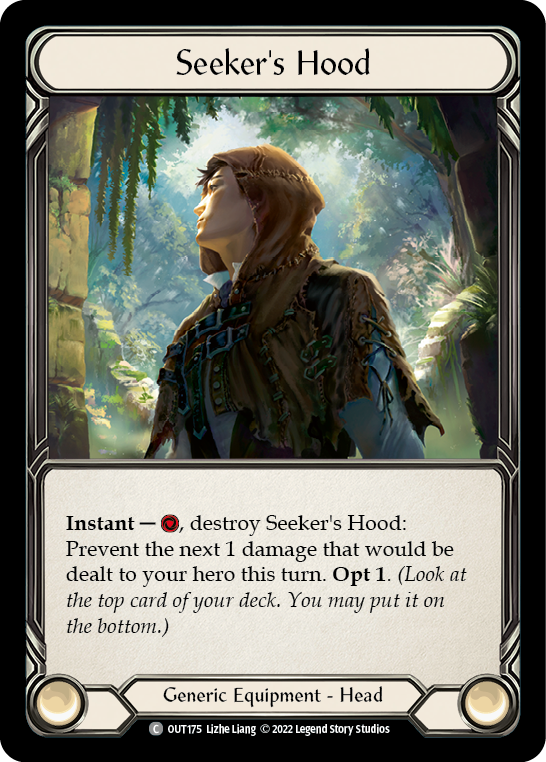 Seeker's Hood [OUT175] (Outsiders)  Cold Foil | Webway Games