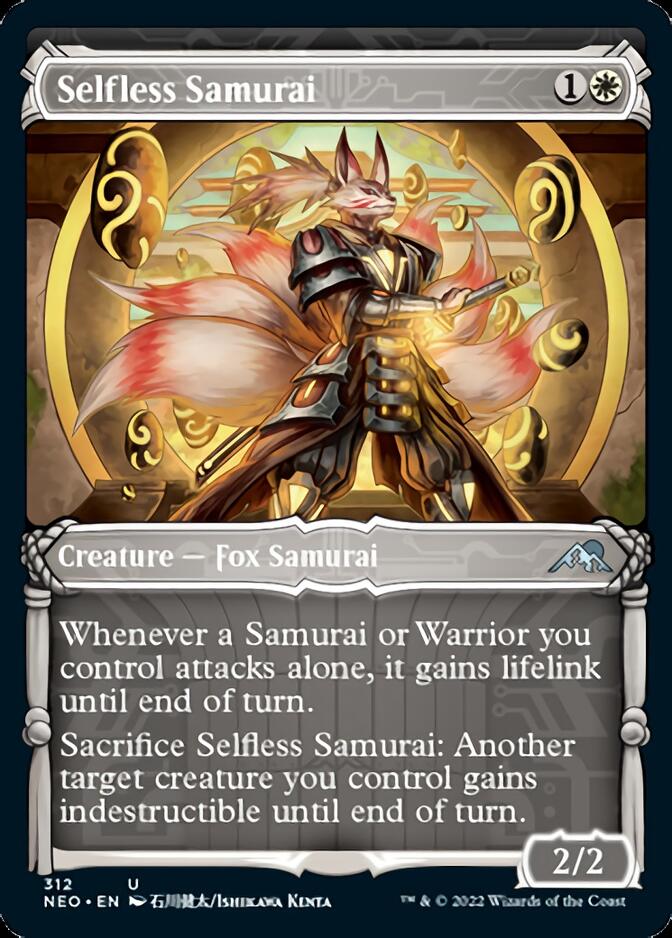 Selfless Samurai (Showcase Samurai) [Kamigawa: Neon Dynasty] | Webway Games