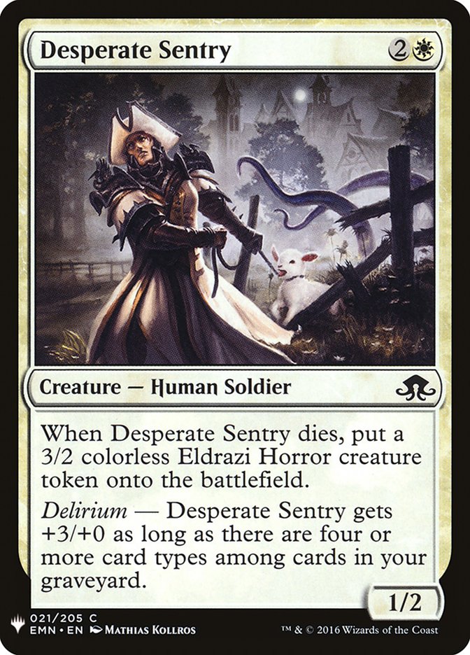 Desperate Sentry [Mystery Booster] | Webway Games