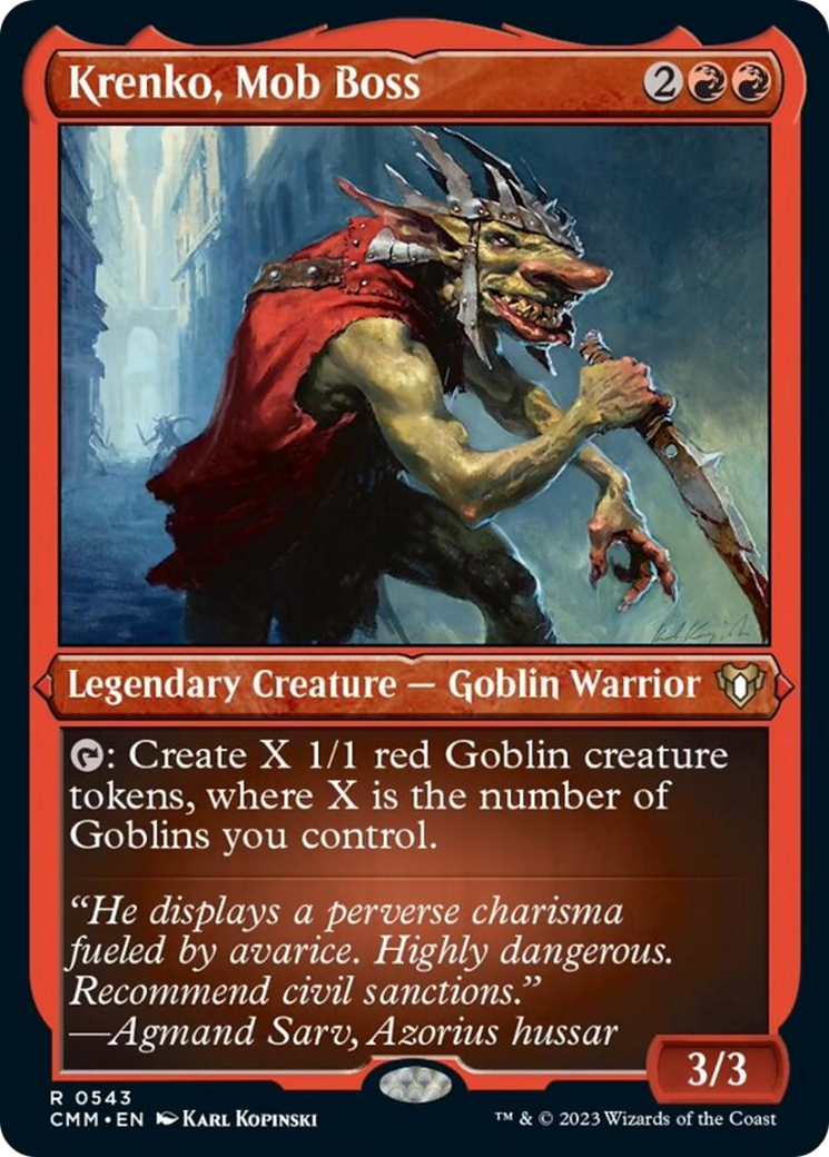 Krenko, Mob Boss (Foil Etched) [Commander Masters] | Webway Games