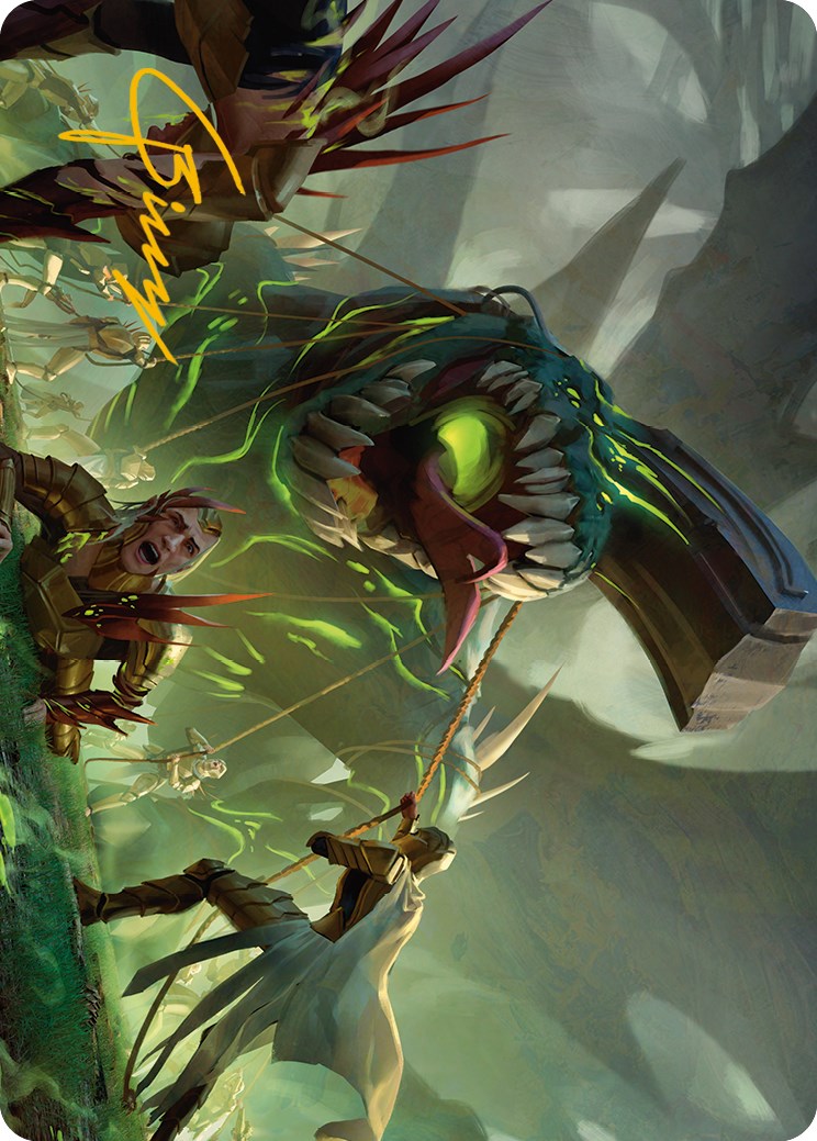 Noxious Assault Art Card (Gold-Stamped Signature) [Phyrexia: All Will Be One Art Series] | Webway Games