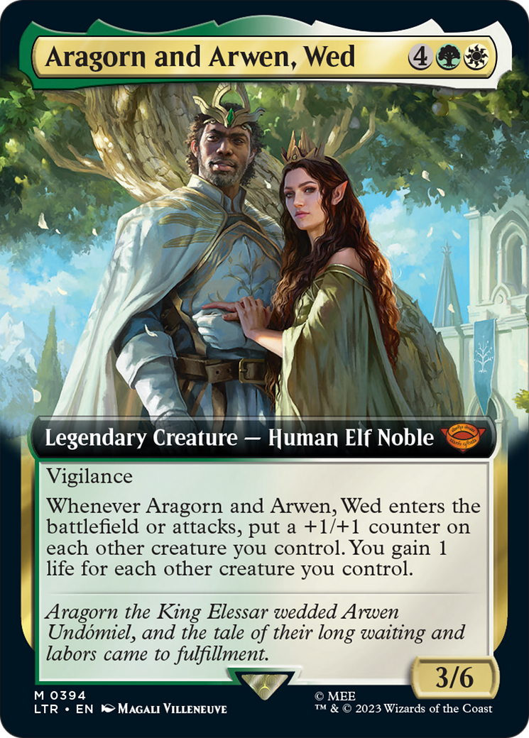 Aragorn and Arwen, Wed (Extended Art) [The Lord of the Rings: Tales of Middle-Earth] | Webway Games