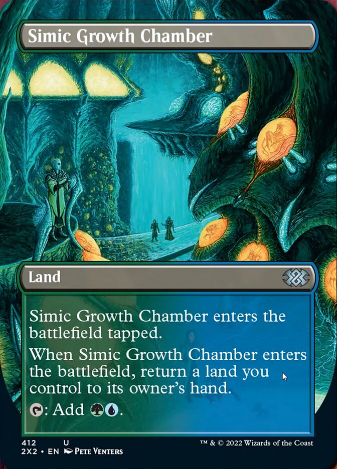 Simic Growth Chamber (Borderless Alternate Art) [Double Masters 2022] | Webway Games