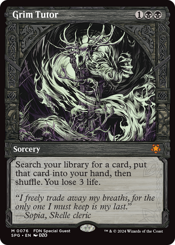 Grim Tutor (Showcase) [Foundations Special Guests] | Webway Games