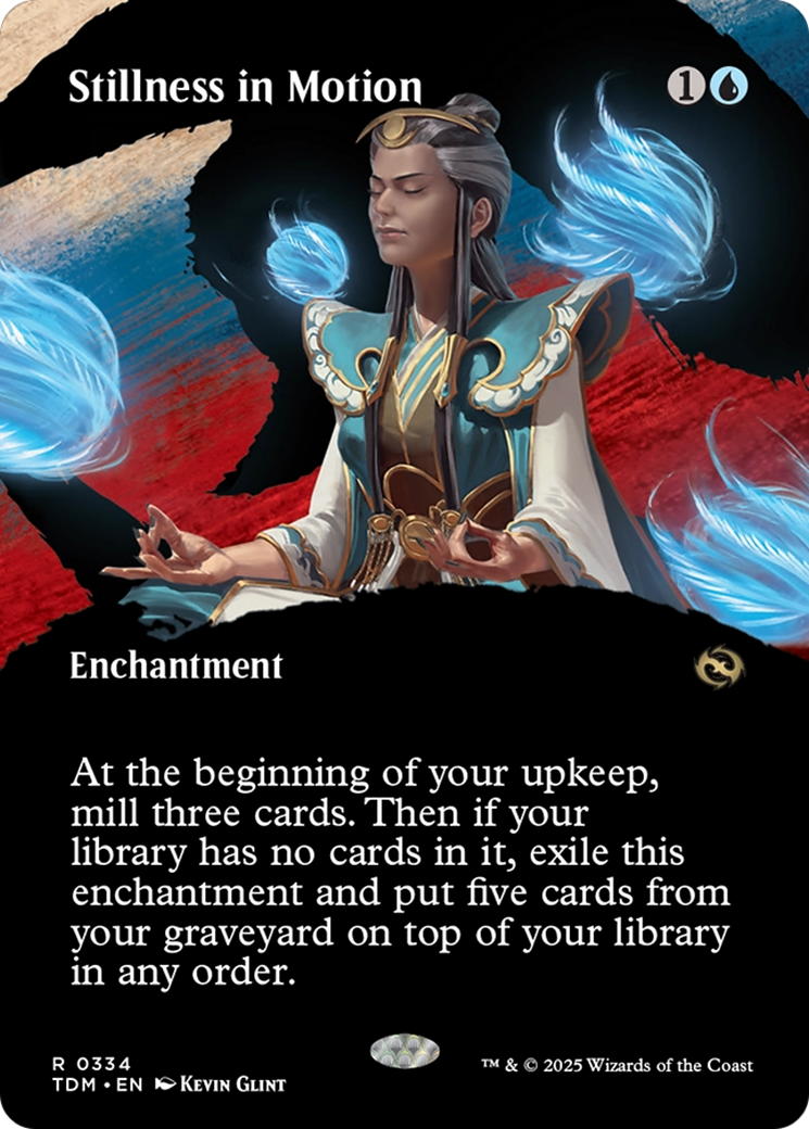 Stillness in Motion (Borderless) [Tarkir: Dragonstorm] | Webway Games