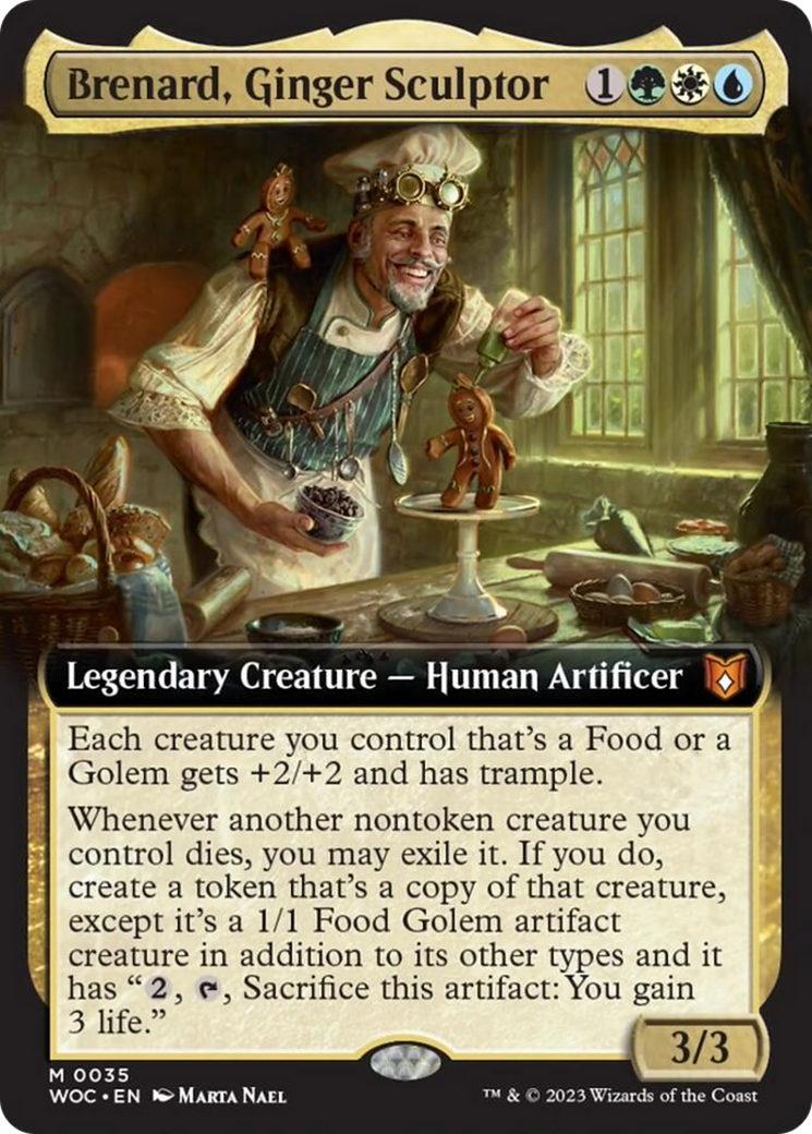 Brenard, Ginger Sculptor (Extended Art) [Wilds of Eldraine Commander] | Webway Games